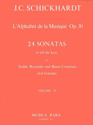 Schickhardt: L'Alphabet:Sonaten op.30/21-24