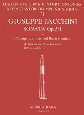 Jacchini, G: Sonata in D op. 5 Nr. 1