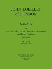 Loeillet of London: Sonate in F op. 1/1