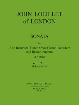 Loeillet of London: Sonate in F op. 1/1