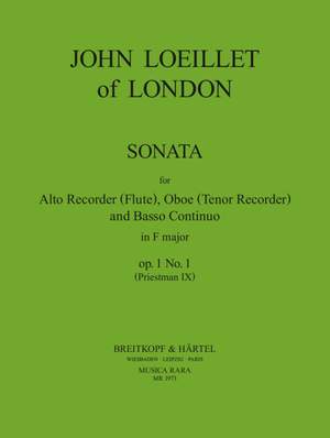 Loeillet of London: Sonate in F op. 1/1