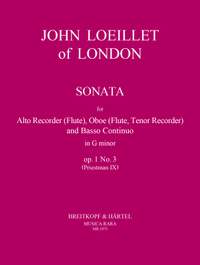 Loeillet of London: Sonate in g op. 1/3