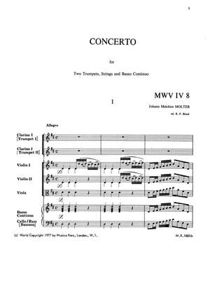 Molter: Concerto in D MWV IV/8