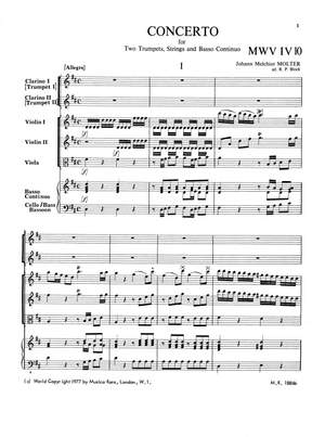 Molter: Concerto in D MWV IV/10