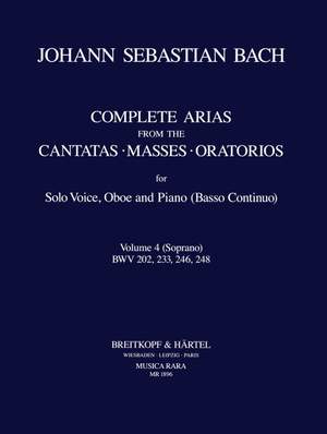 Bach, JS: Sämtliche Arien Bd. 4 S,Ob,Bc