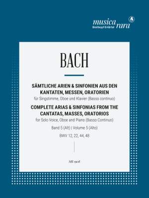 Bach, JS: Sämtliche Arien Bd. 5 A,Ob,Bc