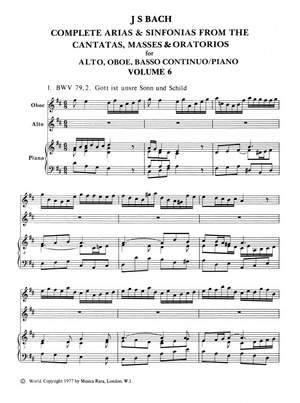 Bach, JS: Sämtliche Arien Bd. 6 A,Ob,Bc
