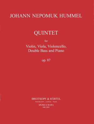 Hummel: Klavierquintett Es-dur op. 87
