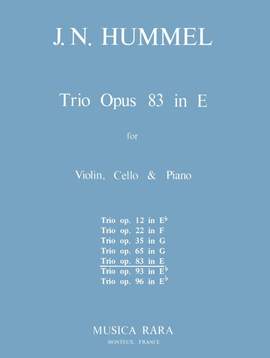 Hummel: Klaviertrio E-dur op. 83