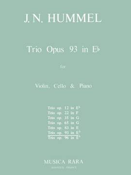 Hummel: Klaviertrio Es-dur op. 93