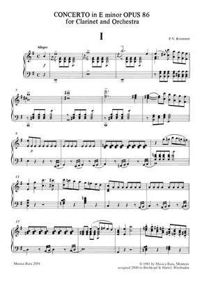 Krommer, F: Concerto in e op. 86