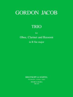 Jacob: Trio for Oboe, Clarinet and Bassoon in B flat major