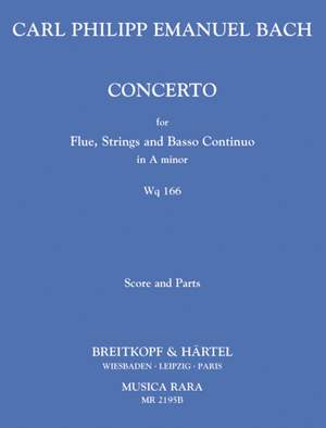 Bach, CPE: Flötenkonzert a-moll Wq 166