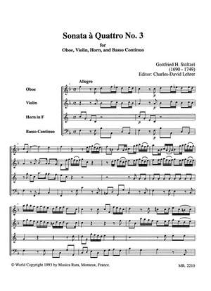 Stölzel: Zwei Sonaten a 4 in F Nr. 3/4
