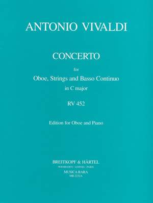 Vivaldi, A: Concerto in C RV 452