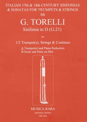 Torelli: Sinfonia in D G 21