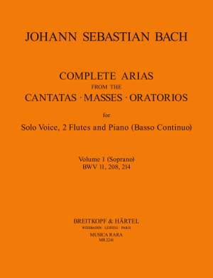 Bach, JS: Compl. Arias (Voc,2 Fl) Vol.1
