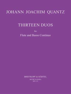 Quantz: 13 Duos  -  Erstausgabe