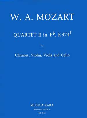 Mozart: Quartett Nr. 2 Es nach KV 374f