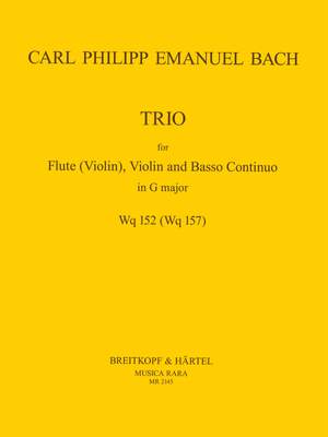 Bach, CPE: Triosonate in G Wq 152
