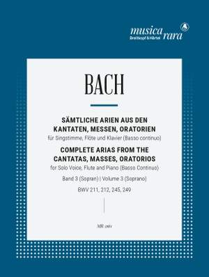 Bach, JS: Sämtliche Arien Bd. 3 S,Fl,Bc