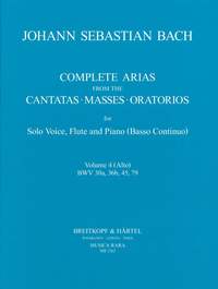 Bach, JS: Sämtliche Arien Bd. 4 A,Fl,Bc