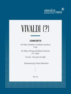 Vivaldi, A: Concerto F-dur RV Anh. 152 (olim RV 458)