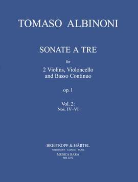 Albinoni: 3 Sonaten aus op. 1 Heft 2: Sonaten 4-6