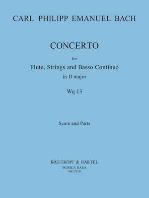 Bach, CPE: Flötenkonzert D-dur Wq 13