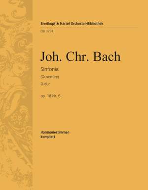 Bach, J: Sinfonia D-dur op. 18/6