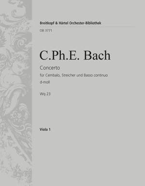 Bach, CPE: Cembalokonzert d-moll Wotq 23