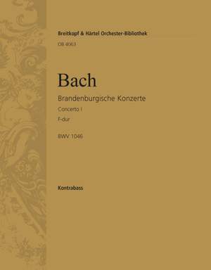 Bach, JS: Brandenburg. Konz. 1 F BWV1046