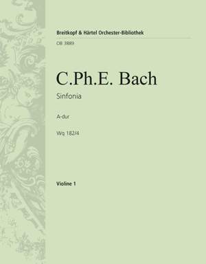 Bach, CPE: Symphonie Nr. 4 A-dur Wq 182/4