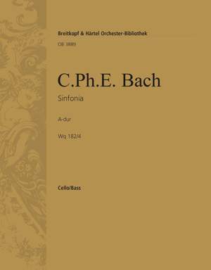 Bach, CPE: Symphonie Nr. 4 A-dur Wq 182/4