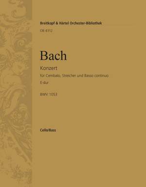 Bach, JS: Cembalokonzert E-dur BWV 1053