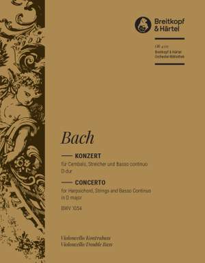 Bach, JS: Cembalokonzert D-dur BWV 1054