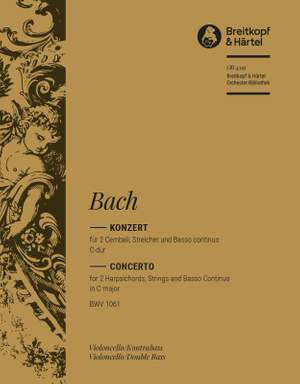 Bach, JS: Cembalokonzert C-dur BWV 1061