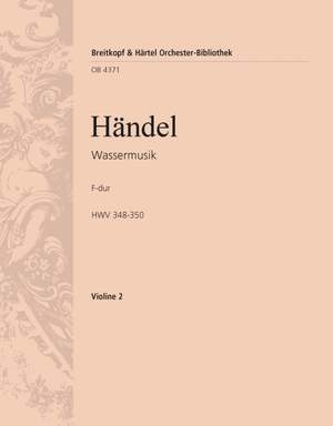 Händel: Wassermusik F-dur HWV 348-350