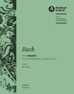 Bach, JS: Cembalokonzert d-moll BWV 1063