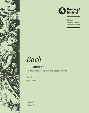 Bach, JS: Cembalokonzert d-moll BWV 1063