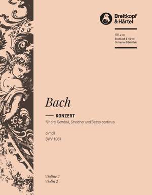 Bach, JS: Cembalokonzert d-moll BWV 1063