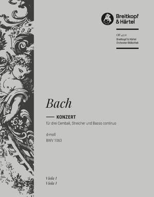 Bach, JS: Cembalokonzert d-moll BWV 1063