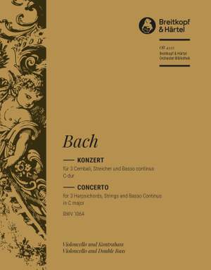 Bach, JS: Cembalokonzert C-dur BWV 1064