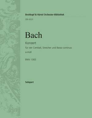 Bach, JS: Cembalokonzert a-moll BWV 1065