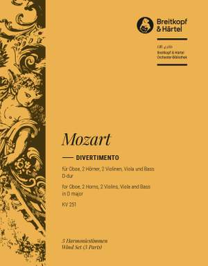 Mozart, W: Divertimento D-dur KV 251