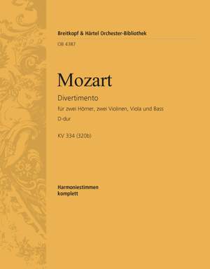 Mozart, W: Divertimento D-dur KV 334(320)