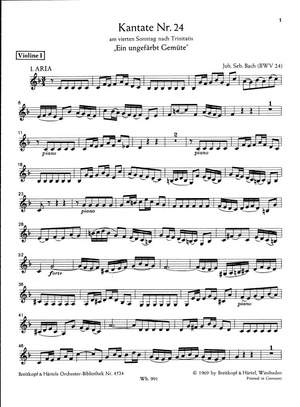 Bach, JS: Kantate 24 Ein ungefärbt Gem.