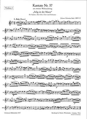 Bach, JS: Kantate 57 Selig ist der Mann