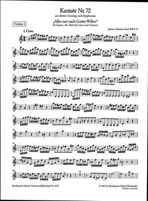 Bach, JS: Kantate 72 Alles nur nach