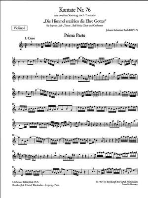 Bach, JS: Kantate 76 Die Himmel erzählen
